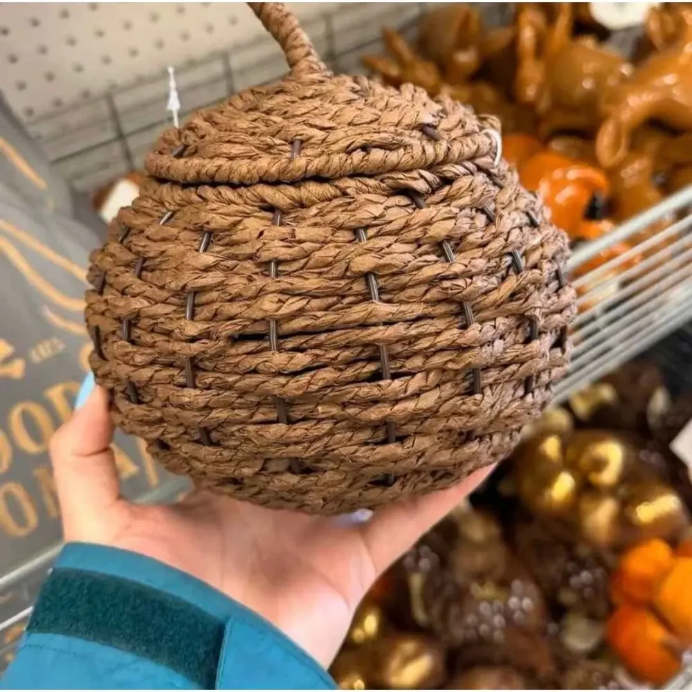 Woven Fall Novelty Storage Pumpkin